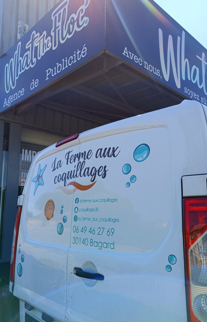 Flocage publicitaire dans le gard proche de Nîmes sur véhicule