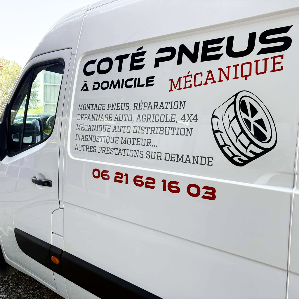 Marquage sur véhicule publicitaire simple pour petit budget