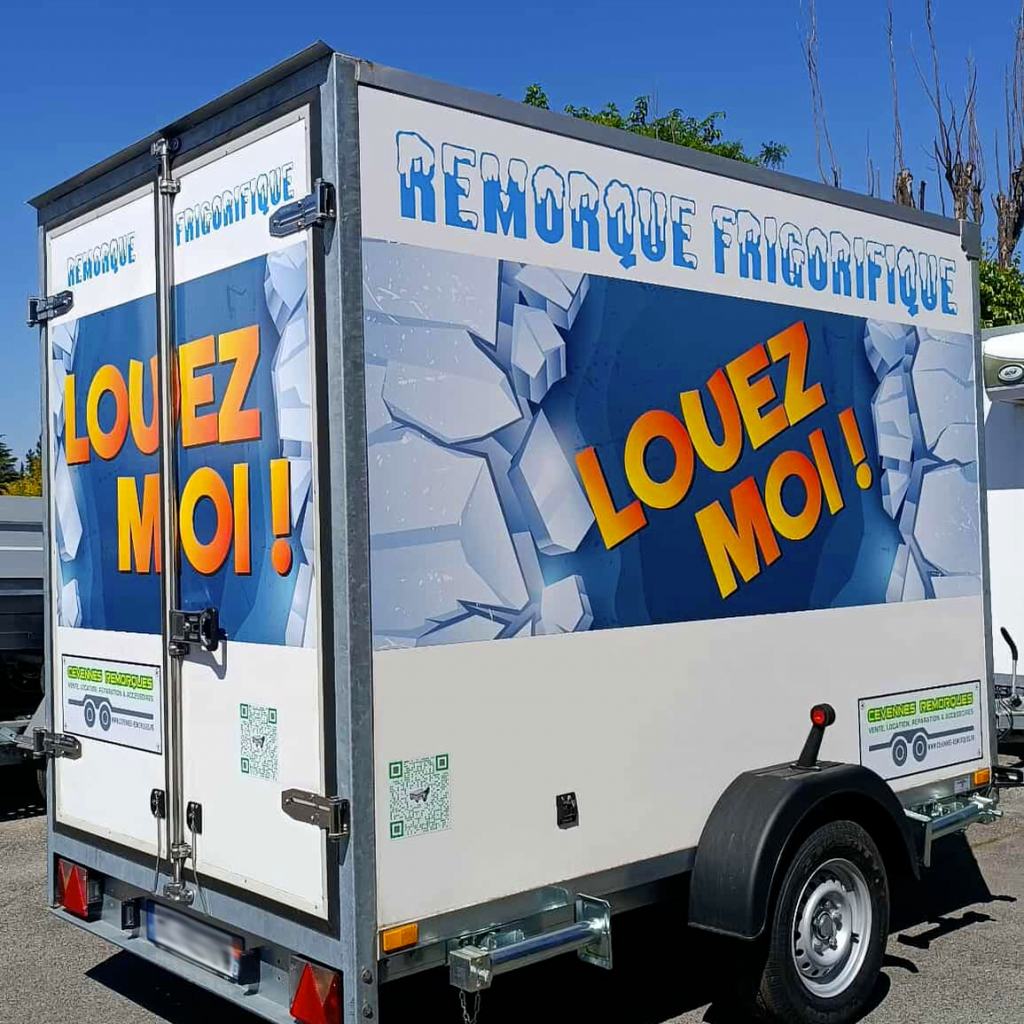 Covering sur remorque frigorifique pour Cévennes remorque