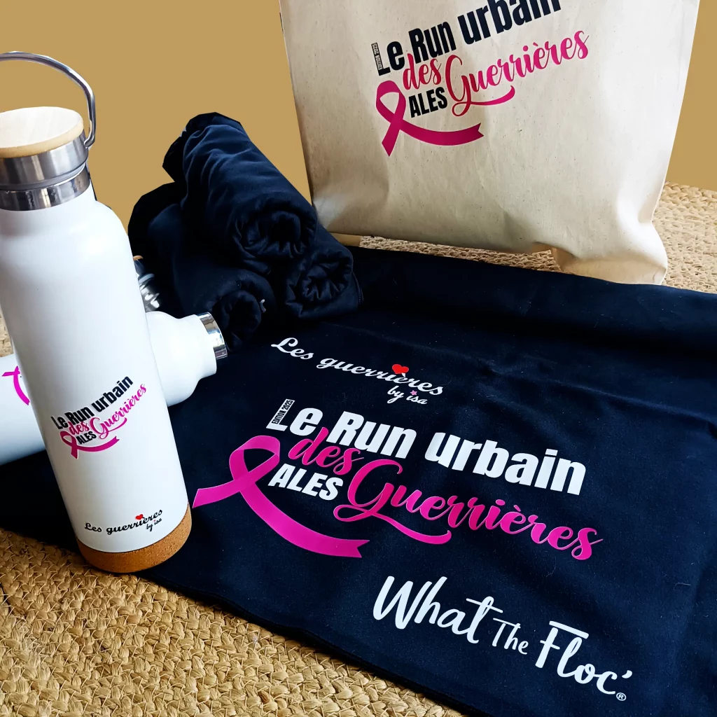 personnalisation d'objets publicitaire pour un run urbain proche de Nîmes