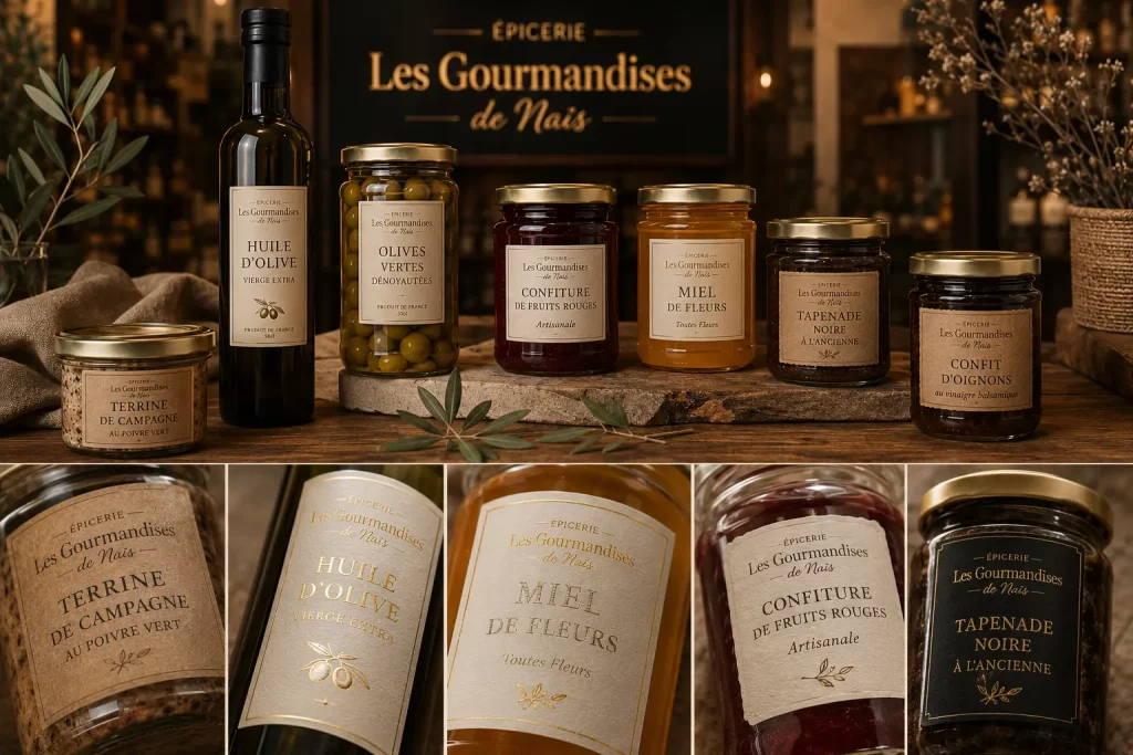 réalisation d'étiquettes personnalisé professionnelle pour une entreprise sur Uzès dans le gard près de Nîmes
