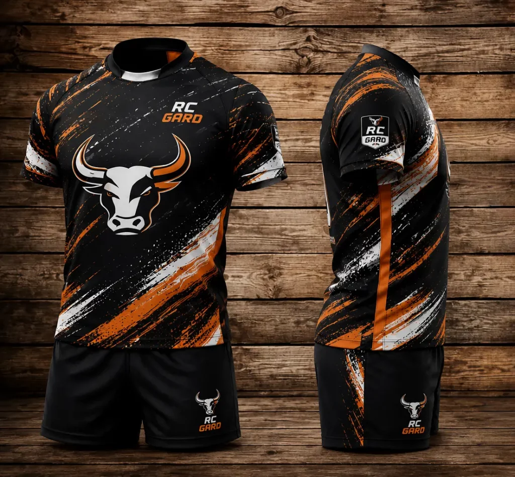 maillot de sport entierement personnalisable pour équipe de foot ou de rugby dans le Gard