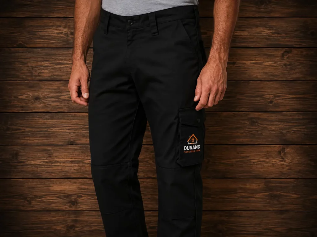 pantalon personnalisé flocage ou broderie sur ales pour les pros dans le gard